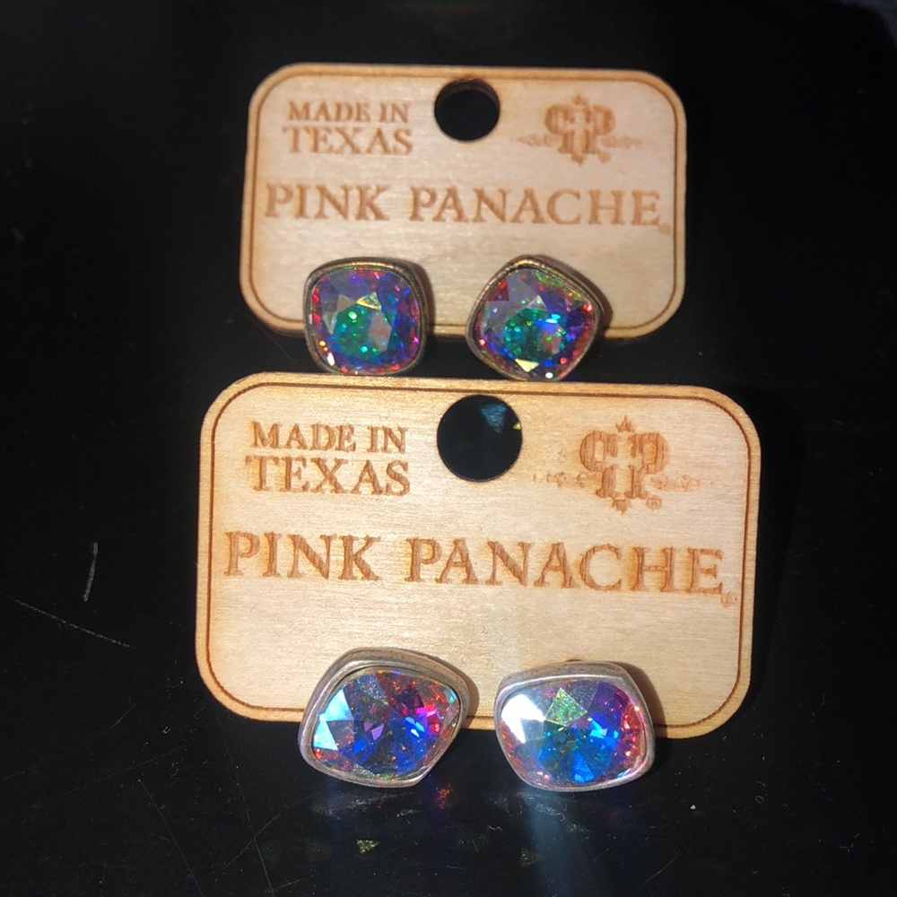 New big stud ab crystal earrings GORGEOUS